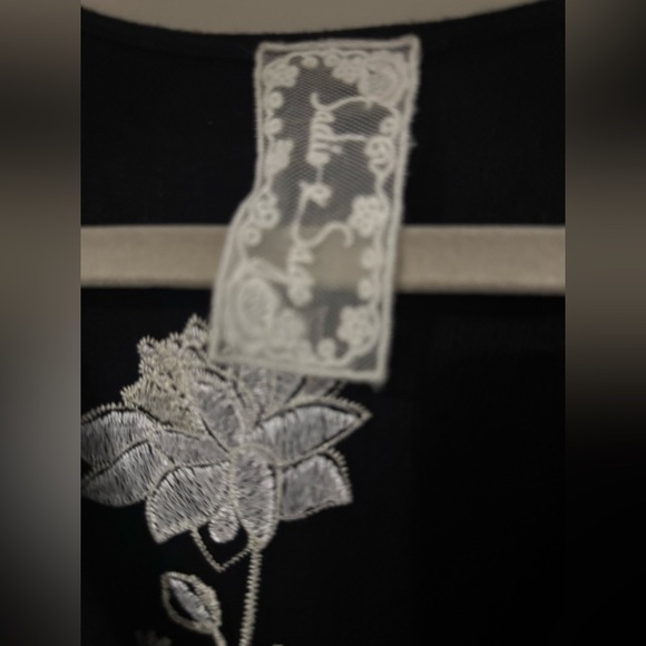 Black Floral Embroidered Skater Dress 🖤 - Picture 5 of 11